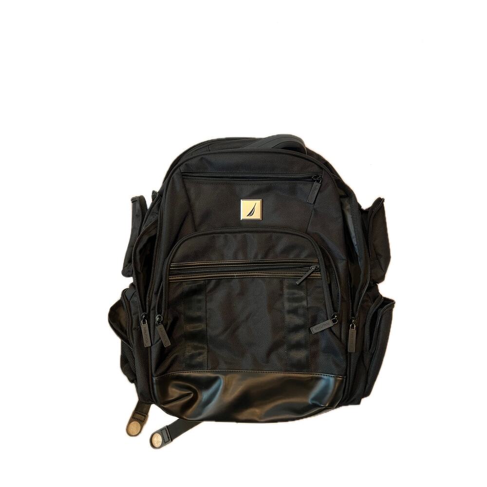 Nautica Padded Travel Black Backpack